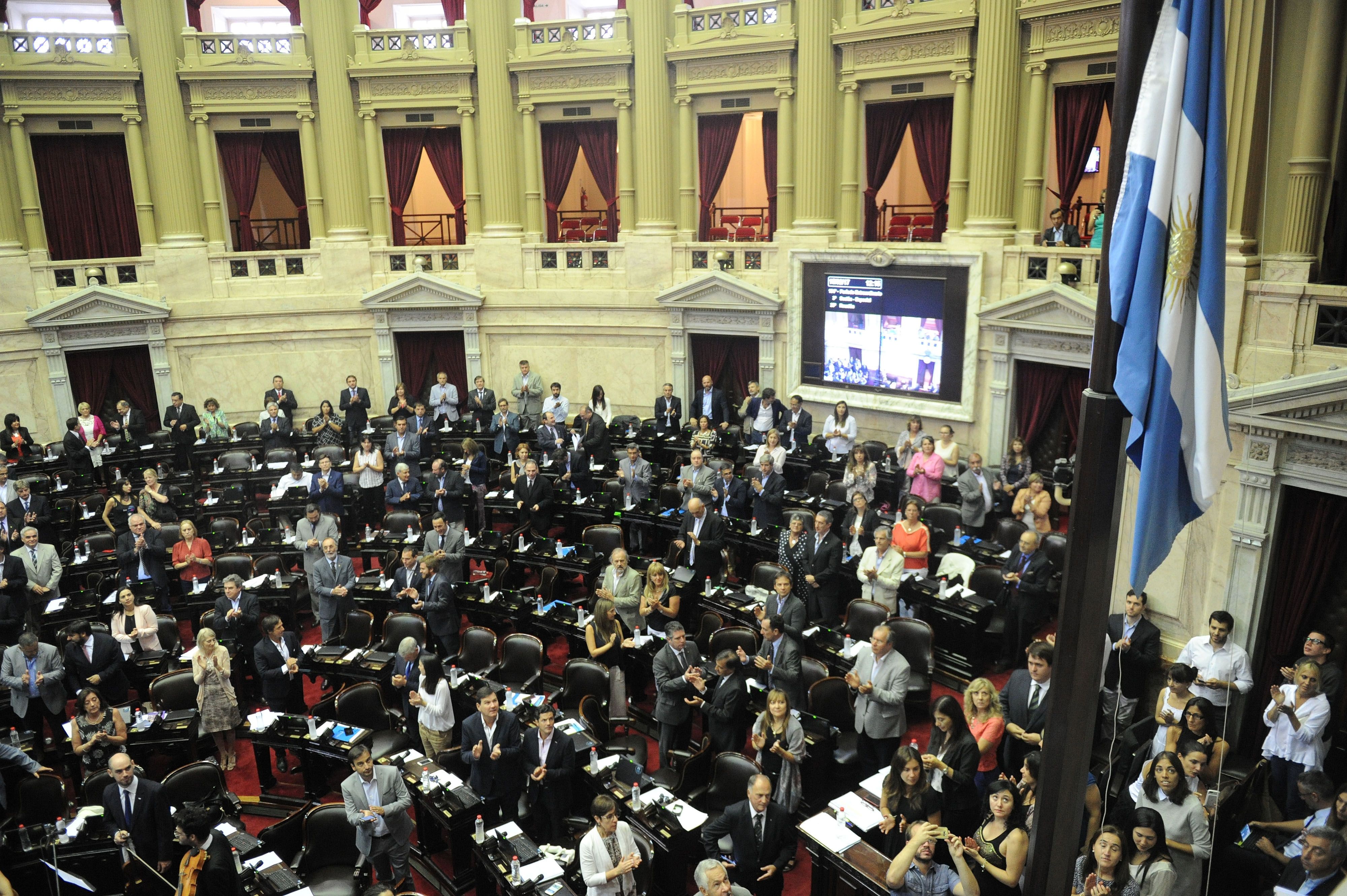 T&eacute;lam 15/02/2017 Buenos Aires:El oficialismo de la C&aacute;mara de Diputados, con el apoyo del bloque Justicialista y parte del Frente Renovador, busca en la sesi&oacute;n de hoy convertir en ley el proyecto del Poder Ejecutivo que modifica al sistema de Aseguradoras de Riesgos del Trabajo. Foto: Fernando Sturla/T&eacute;lam/ef