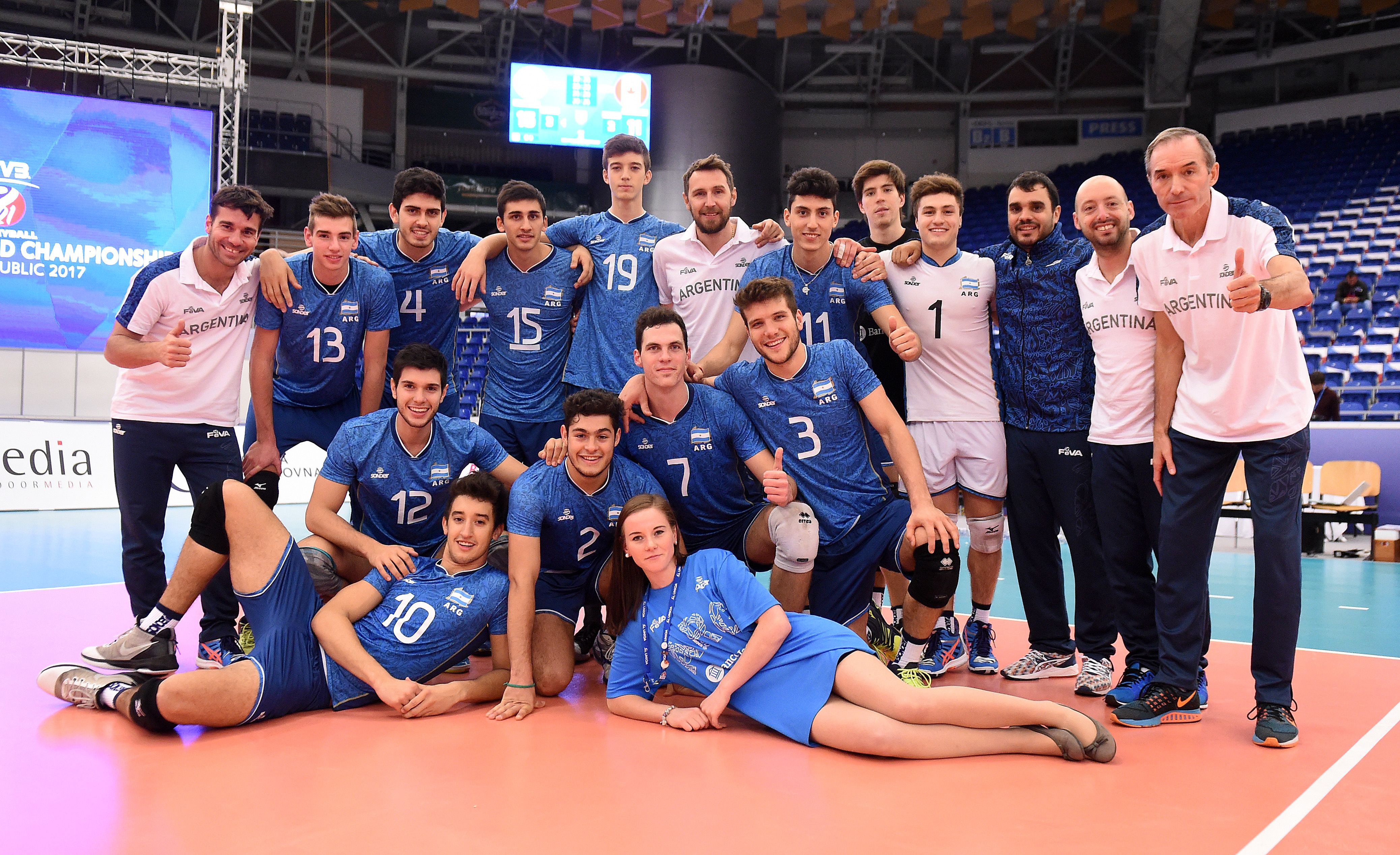 Argentina team after victory over Canada Argentina team after victory over Canada