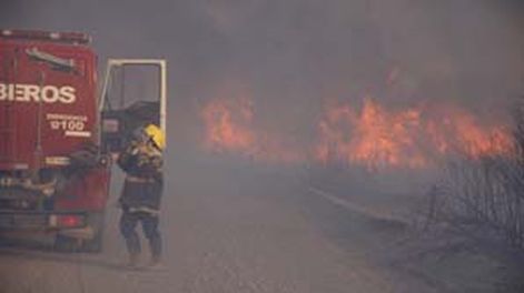 Bomberos sofocó varios incendios provocados por el viento Zonda