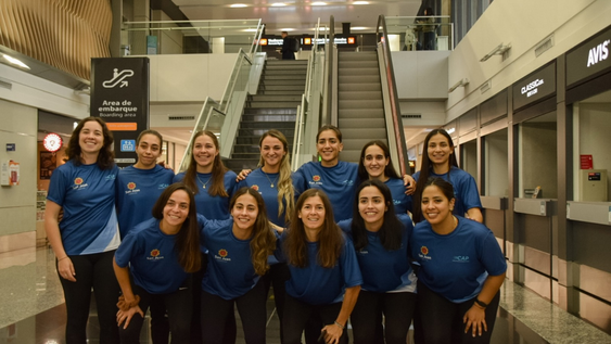 rumbo al sueno mundialista: las aguilas y el sub 19 partieron desde san juan hacia asuncion