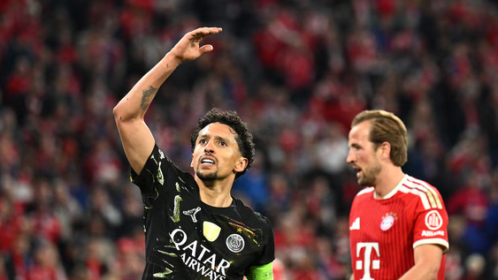 Marquinhos celebra el pase del PSG a la final de la Champions League.&nbsp;