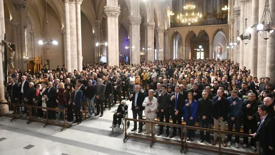 Rechazan violencia contra CFK en una misa por la paz en Luján