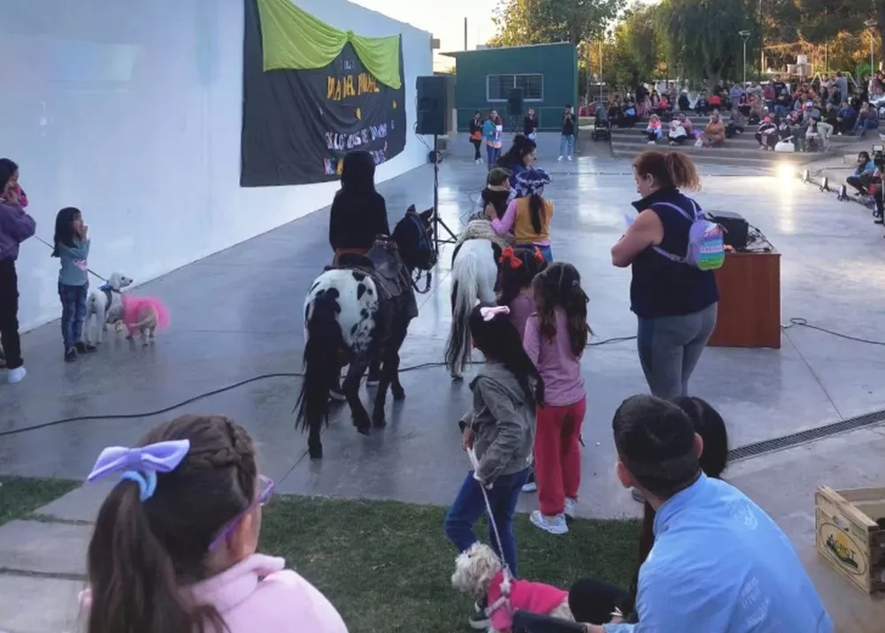 DIVERSIDAD. En el primer “Gran Desfile de Mascotas” en San Martín participaron hasta ponys.