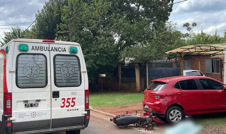 La escena del accidente fatal que se produjo en Posada.