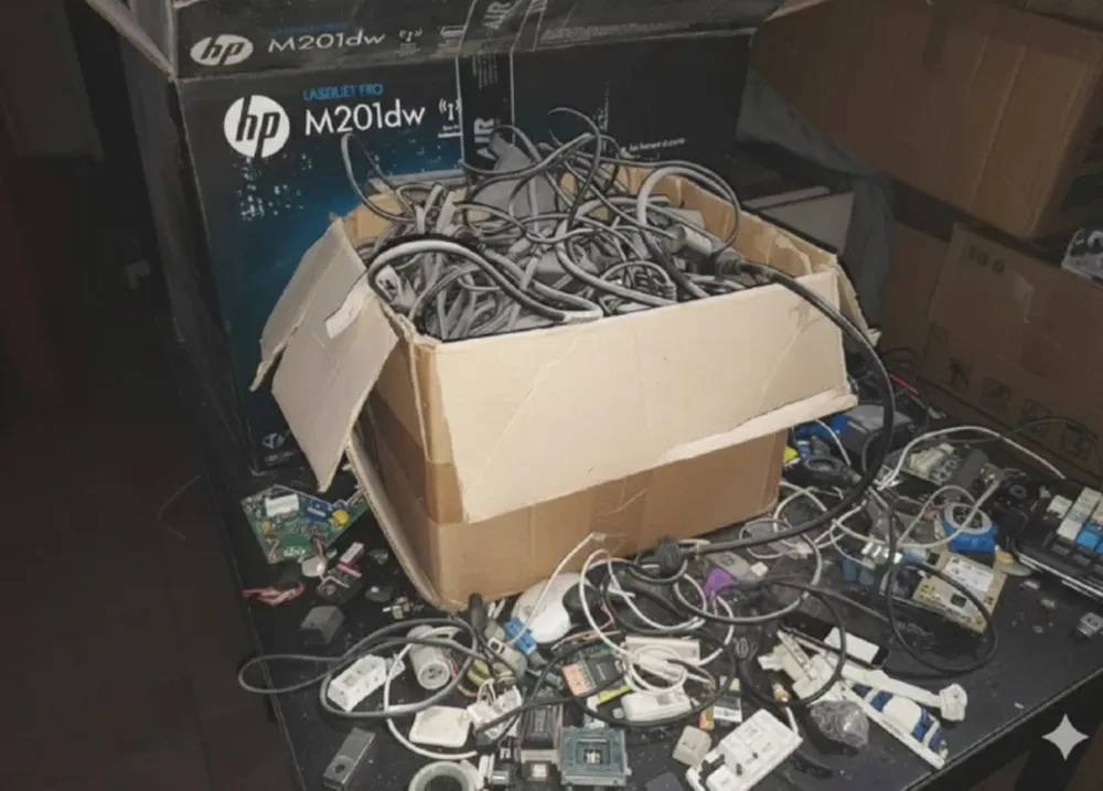 Colegio ayuda a reciclar aparatos eléctrico