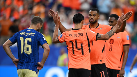 Países Bajos alcanzó los cuatro puntos en el Grupo F del Mundial (REUTERS/Annegret Hilse)