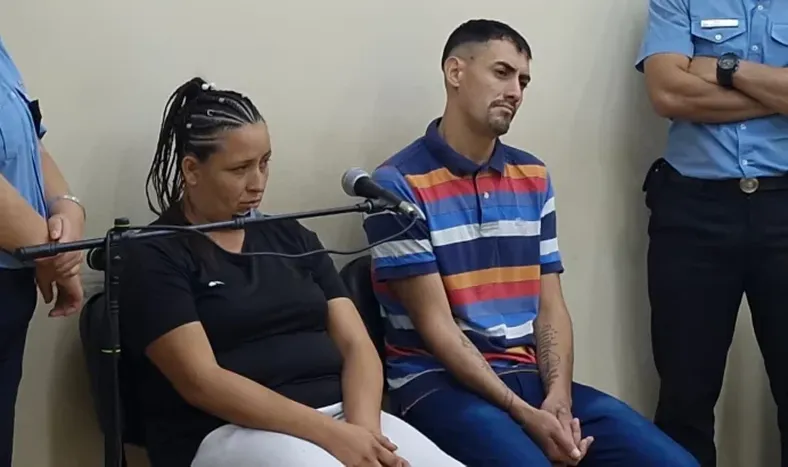 María Natalia Castro y Julio César Talquenca.