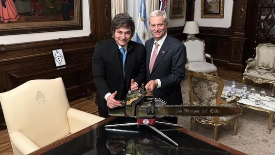 Javier Milei con José Antonio Kast.