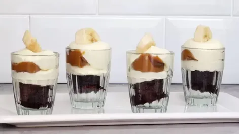 Receta de trifle de banana: rico y fácil, ideal para preparar con niños
