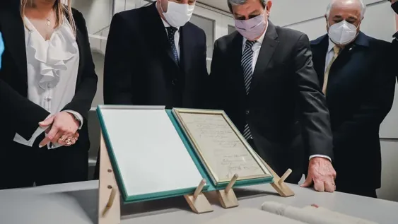 Llegó un escrito histórico sobre Sarmiento