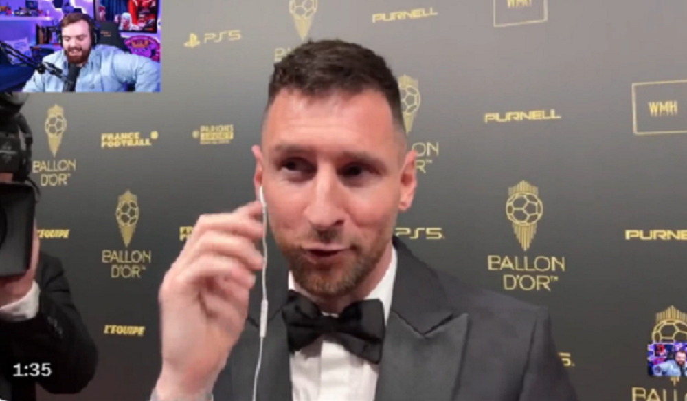 Tras ganar el Balón de Oro, Messi se enojó con Ibai: “No te voy a contestar más”