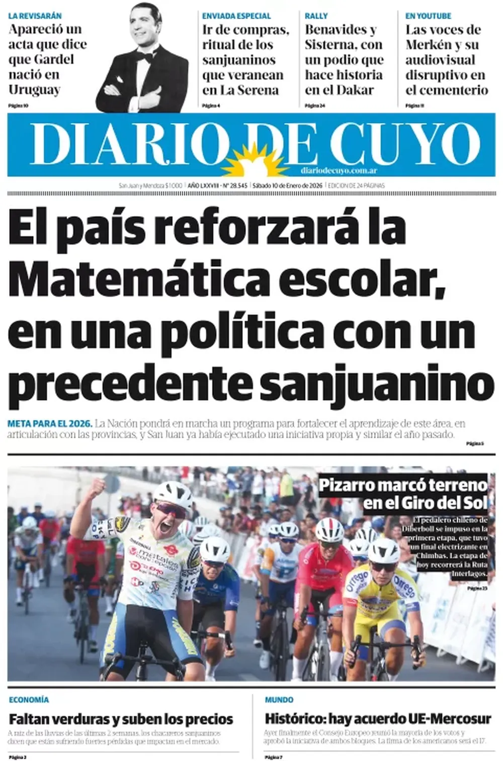 Tapa Edición 10 de Enero 2026