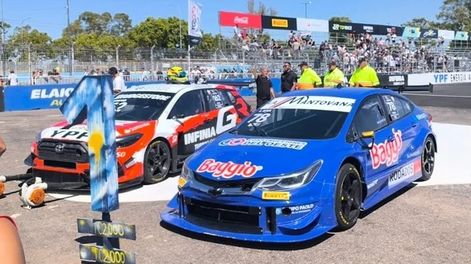 Sorpresa. Martín Riva en Chevrolet se quedó con la primera del TC 2000 en Buenos Aires.