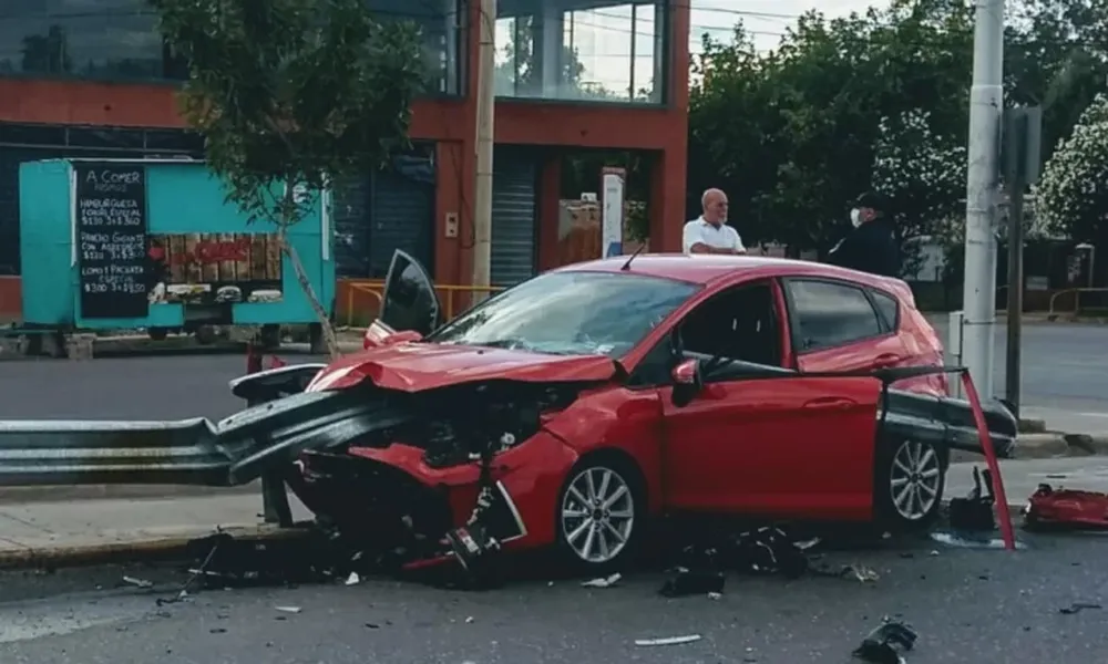 Un impactante accidente de tránsito, que no provocó ni siquiera heridos