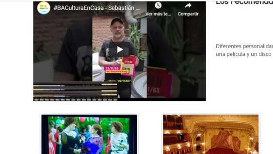 “Cultura en casa”: propuestas “unificadas, online y gratuitas” para la cuarentena