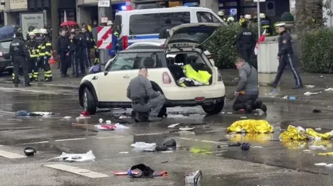 Un auto embistió a personas en Múnich: hay al menos 20 heridos y el conductor fue detenido