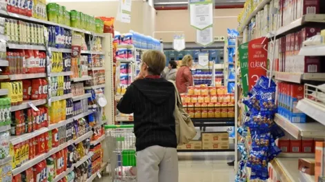 Las ventas en supermercados aumentaron, aunque por debajo de la inflación.&nbsp;