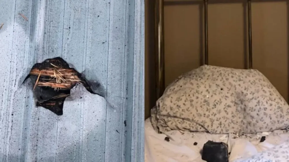 Asegura que cayó un meteorito en su habitación y quedó a centímetros de su cabeza
