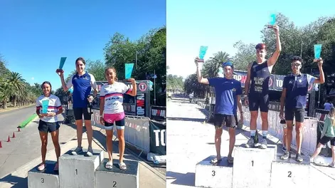 Los sanjuaninos pisaron fuerte en otra fecha del triatlón mendocino
