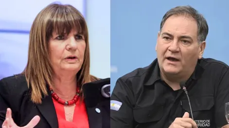 La ministra de Seguridad de la Nación, Patricia Bullrich, y el ministro de Seguridad de la Provincia de Buenos Aires, Javier Alonso.