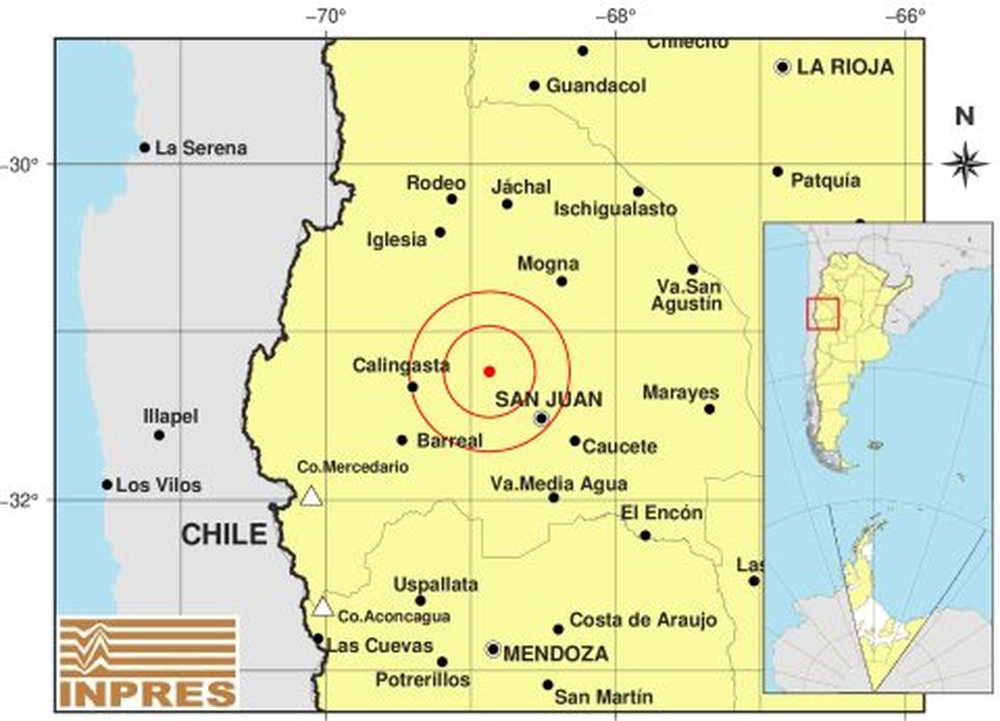 Temblor en San Juan: sismo de 3,6° de Magnitud sacudió la provincia y se percibió en Mendoza