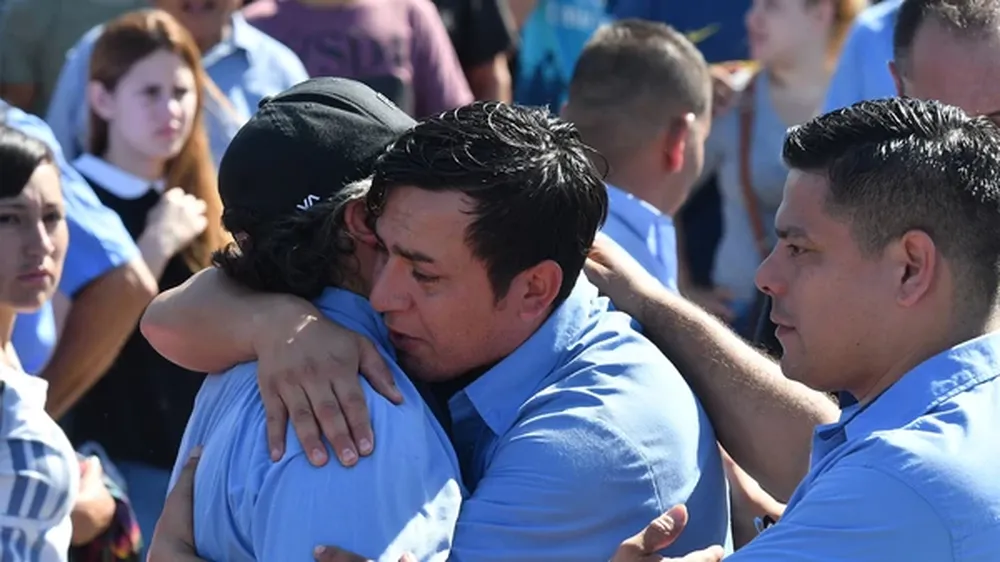 Conmovedora despedida del colectivero asesinado en Buenos Aires