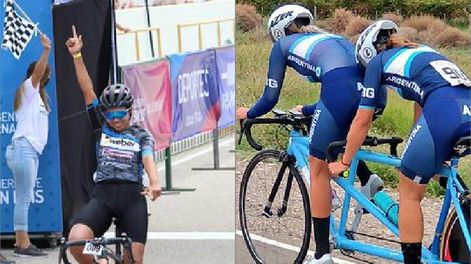 Maribel Aguirre y Majo Quiroga volaron en la crono y se consagraron campeonas