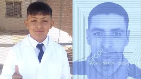 Bairon Samir Guardia junto a su padre, Emanuel Alejandro Guardia.