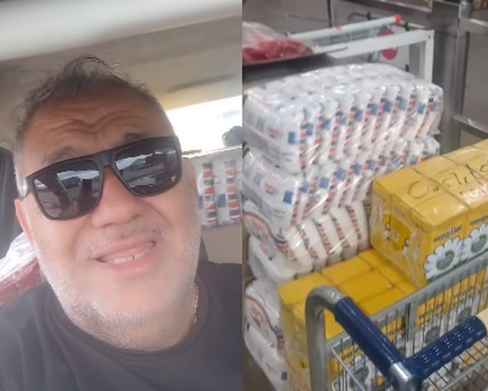 Locutor del problema con el puré de tomates mostró que el supermercado le donó mercadería.