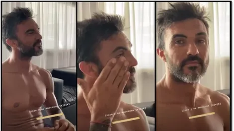 Cubero se emocionó por una peli y Mica Viciconte lo escrachó en las redes