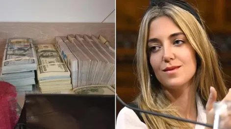 Ornella Calvete tenía cientos de dólares en su casa.-