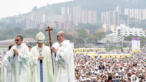 Euforia en Medellín por la visita del Papa