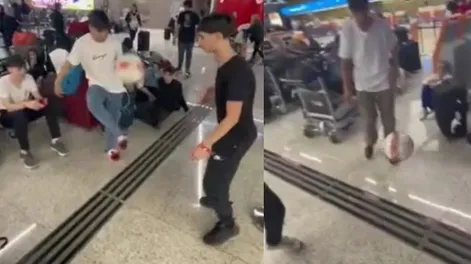 Les cancelaron el vuelo para el viaje de egresados a Bariloche y se “vengaron” en pleno aeropuerto