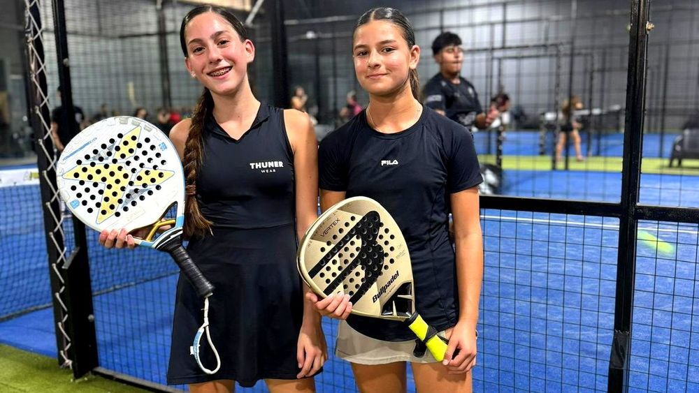 Presencia. San Juan se destacó en la segunda fecha de la Liga de Pádel de Menores en San Francisco.