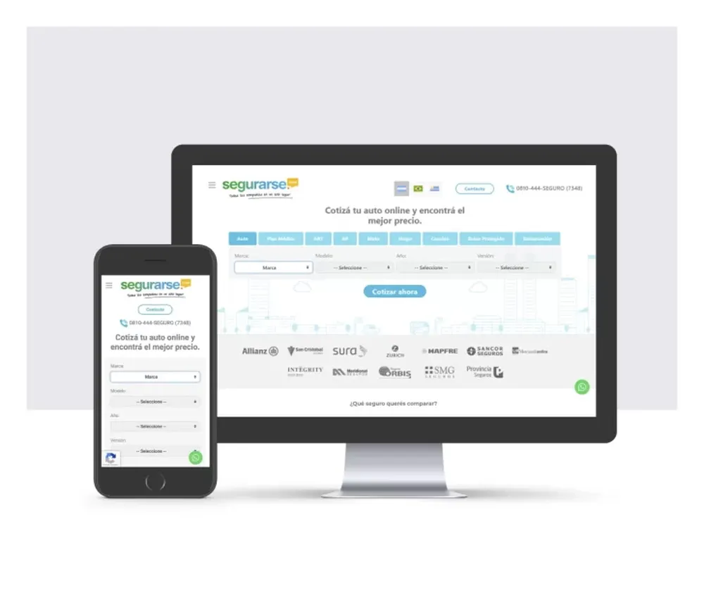 Cómo funciona el multicotizador de Segurarse.com, el bróker integral digital argentino