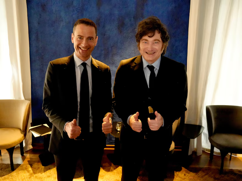 El presidente Javier Milei y el CEO de Glencore, Gary Nagle.