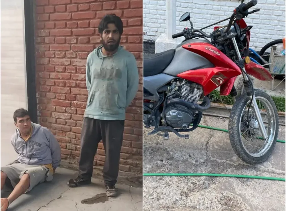 Detuvieron al “Carne Molida” y otro sujeto por haber robado una moto en Campo Afuera