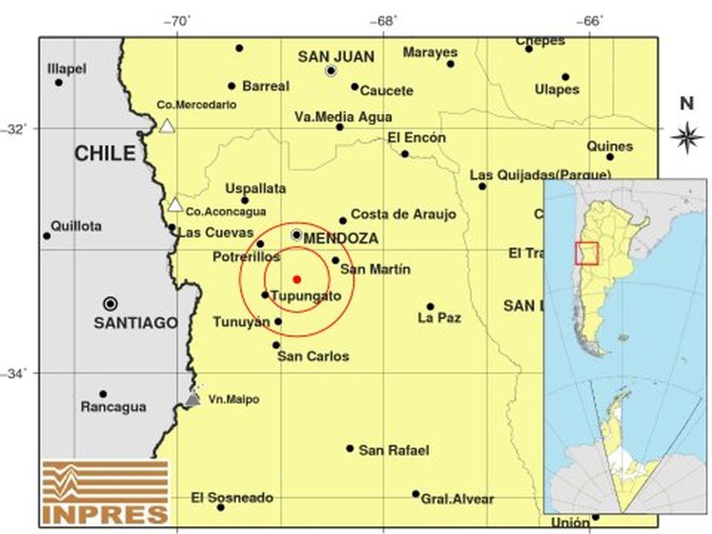 Un sismo de 4 grados con epicentro en Mendoza se sintió en San Juan