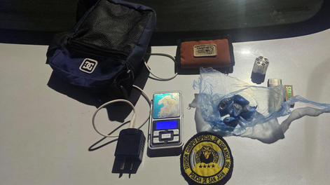 Detenido con droga.
