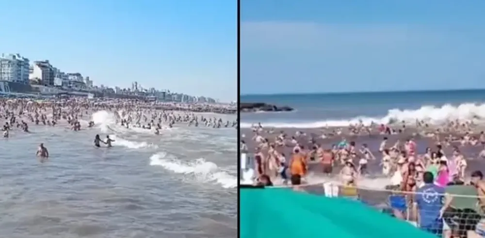 Un guardavidas contó cómo fue el meteotsunami en Mar del Plata: “Se formó un remolino negro”