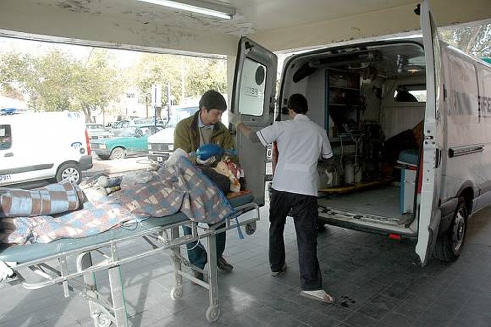 Chocó, salió despedido y quedo en grave estado