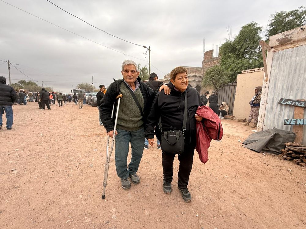 Marta Cuello y su Marido son de Mendoza y desde hace 20 años participan de las Patronales de San Expedito en Bermejo.