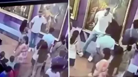 Italia: un turista destruyó una pintura del siglo XVIII al intentar tomarse una selfie