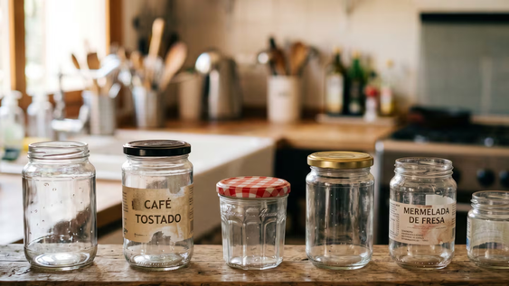 ¿tenes frascos de cafe y mermelada? 5 formas de reutilizarlos en la cocina y el bano