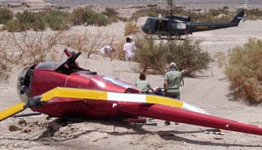 Se desplomó un helicóptero que seguía el Dakar