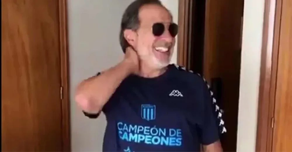 Tras el título de Racing, Francella recreó el famoso “hermosa mañana, ¿verdad?”