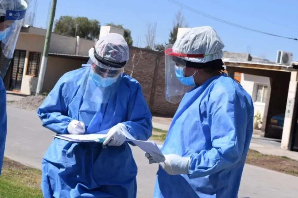 Realizan un rastrillaje por coronavirus en barrios de Pocito