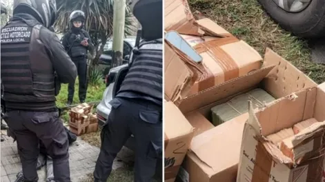 Llamaron a la Policía por un accidente de tránsito y al llegar se encontraron con un auto con $27 millones