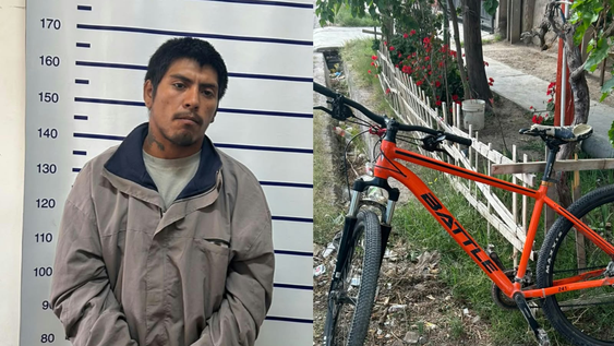 robaron una bicicleta en albardon y la recuperaron 20 minutos despues en villa mariano moreno