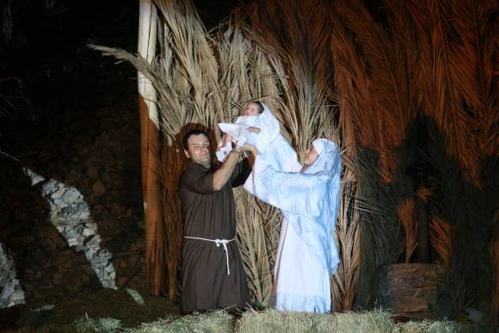 Un niño Dios que nació en el cerro